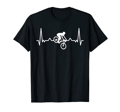 Mi corazón late por el descenso de la bicicleta de montaña Camiseta