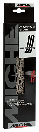 Miche - Cadenas para Bicicleta CH100B0000000 Campagnolo, Color Gris, 10 velocidades