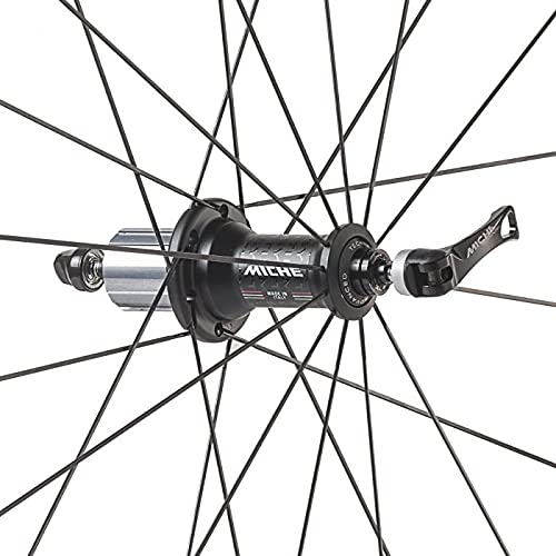 Miche Syntium Axy Black Wheels Juego de Ruedas de Carretera, Unisex, Negro, Campagnolo