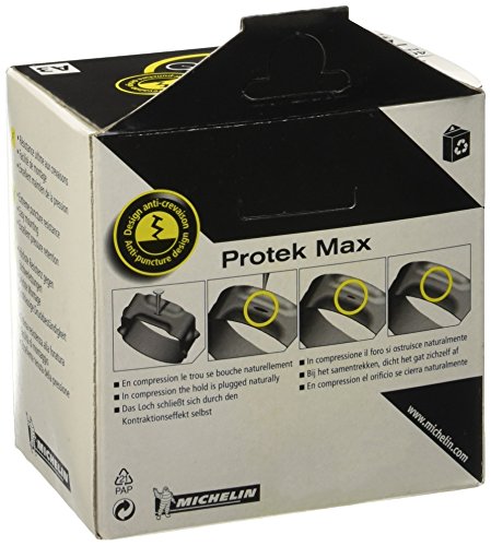 Michelin A3 Protek MAX 32/42 X 622 mm RV 40 Cámara de Aire para Bicicleta, Color Negro