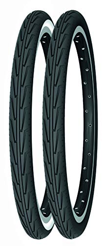 Michelin City Cubierta 1 Unidad, Rennradreifen City'J, 44-406 (20X1.75), Schwarz, FA003466036, Negro