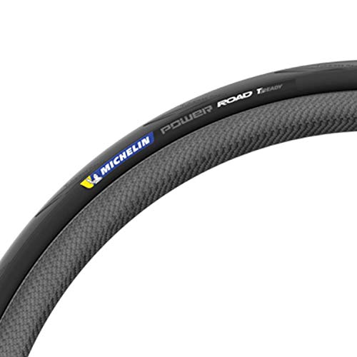 Michelin Pneu 700x28 Tubeless, Cubierta Power Road, Negro, 700X28C