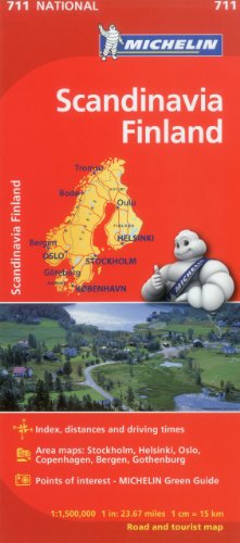 Michelin Scandinavia Finland Map 711 (Maps/Country (Michelin)) [Idioma Inglés]