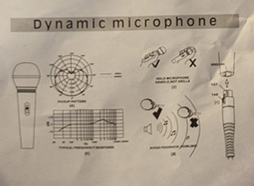 Micrófono profesional dinámico de canto para estudio y cable de 5 m