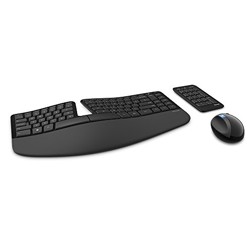 Microsoft – Sculpt Ergonomic Desktop, Ratón y teclado QWERTY español, Negro