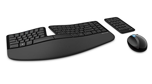 Microsoft – Sculpt Ergonomic Desktop, Ratón y teclado QWERTY español, Negro