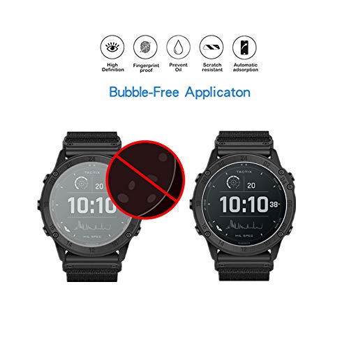 Mihence Protector de pantalla compatible con Garmin Tactix Delta, protector de pantalla de TPU de calidad prémium, ultra HD, compatible con Garmin Tactix Delta Solar/Sapphire Edition Watch [TPU]