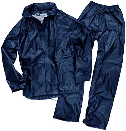 Mil-Tec Traje Impermeable para Hombre, Hombre, Color Azul Marino, tamaño XXXL