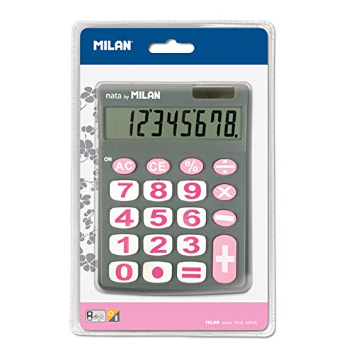 MILAN® Calculadora Gris 8 dígitos