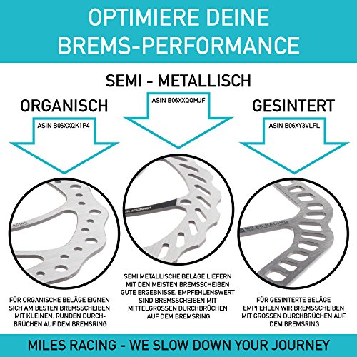 Miles Racing las pastillas de freno - orgánico - Avid Elixir 1, 3, 5, 7, 9, R, CR, XX, X0, XX WC, Trick TUFF The cleg