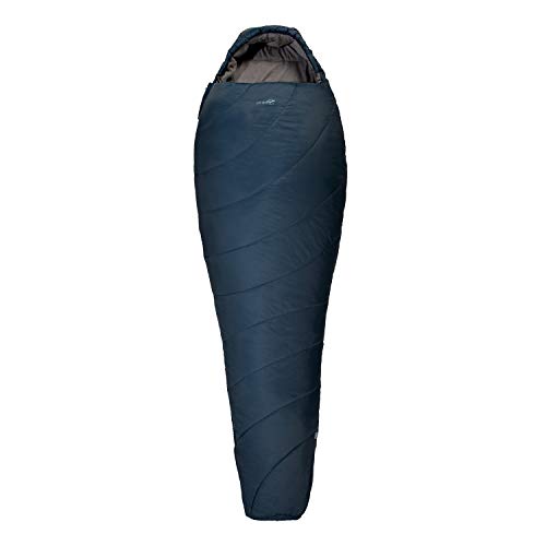 Millet - Baikal 750 W - Saco de Dormir para Mujer con Funda de Compresión - Sintético - Equipamiento para Actividades al Aire Libre - 2 Estaciones (Confort 10 °C) - Largo: 210 cm - Azul Marino