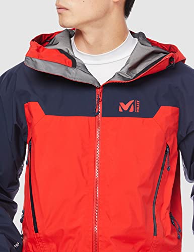 MILLET - Kamel Light GTX JKT M - Chaqueta Hardshell para Hombre - Membrana Gore-Tex Impermeable - Alpinismo - Rojo/Azul (ROUGE/SAPHIR) L (MIV7739)