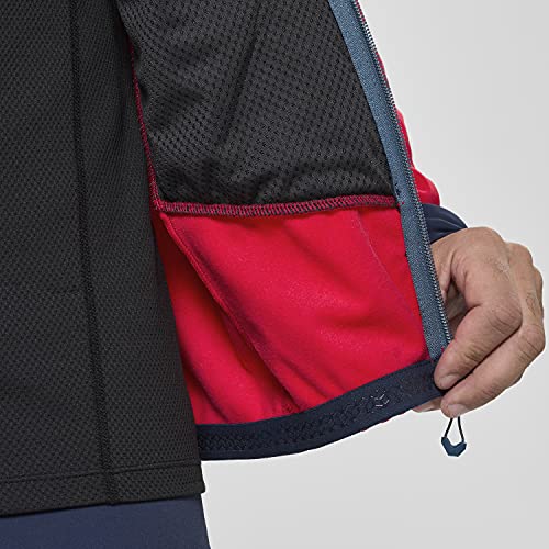 MILLET - Pierra Ment II Jkt M - Chaqueta polar impermeable para hombre - Esquí de travesía - Rojo/Azul