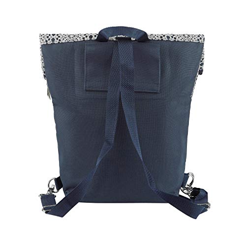 millybo Sweet - Bolsa para bicicleta o bicicleta para mujer, diseño de encaje, Mujer, 800.004 Lace Navy, 38 x 37-50 x 15 cm