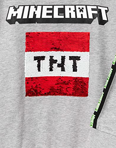 Minecraft Kids Sudadera Sudadera Escritura TNT Gray Gamer Jumper Sudadera con ca 9-10 años