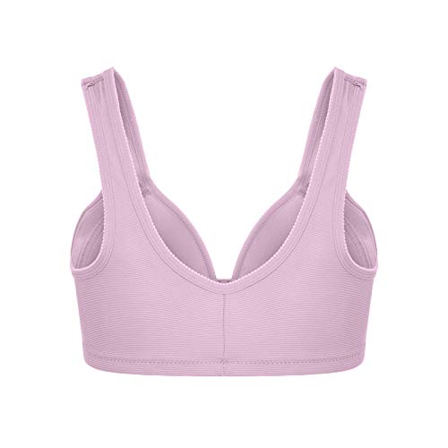 MINGCHE Sujetador de mujer sin aros de cáscara completa, cómodo, suave sujetador push up, deportivo, busto en V, escote en V, pijama sexy