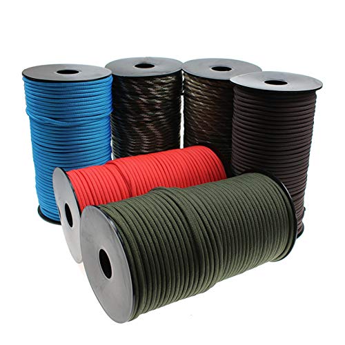 MINGMIN-DZ Campa DE Camping 100m 550 estándar de 9 núcleos Paracord Cuerda 4 mm Cable de paracaídas al Aire Libre Camping Supervivencia Umbrella Tienda Lanyard Strap Bundle Cuerda de Nylon