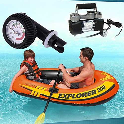 Mingxiao Manómetro de PVC Manómetro de presión de Aire para Barco Inflable Kayak Tabla de Surf Probador neumático Levanta Paddle Board artículos inflables de válvula Adaptador de presión de Aire