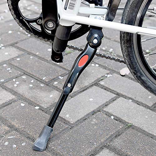 MINGYUAN Pata de Cabra para Bicicleta, Aluminio Soporte Ajustable del Retroceso de Bici Caballete Bicicleta Universal Bike Stand para 24"- 28" MTB Montaña Carreter Plegables Bicicletas