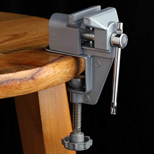 Mini abrazadera de mesa pequeña de aleación de aluminio trabajo de joyería para pasatiempos 30 mm tornillo de banco en miniatura para bricolaje abrazadera para pequeños joyeros abrazadera para taladro