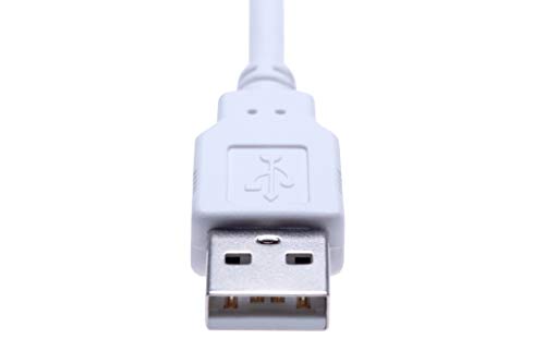 Mini USB Cable Compatible con Garmin Nuvi 42, 52, 52LM, 54LM, 55LM, 57LM, 67LM, 68LM, 860 / Garmin GPS Edge 200, 500, 510, 605, 705, 800, 810 | Sat Nav GPS en el Cable de Carga del Coche 0.5m