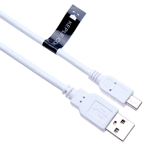 Mini USB Cable Compatible con Garmin Nuvi 42, 52, 52LM, 54LM, 55LM, 57LM, 67LM, 68LM, 860 / Garmin GPS Edge 200, 500, 510, 605, 705, 800, 810 | Sat Nav GPS en el Cable de Carga del Coche 0.5m