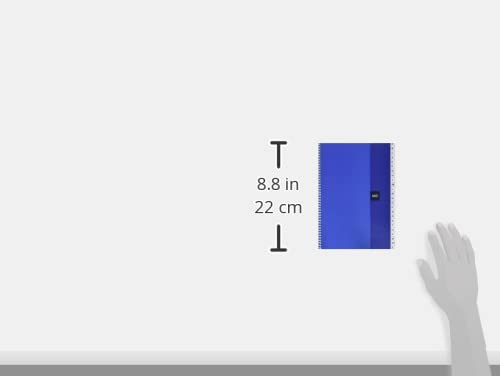 Miquelrius - Indice Cromatic, Tamaño 4, 100 Hojas, Cuadrícula 5 mm, con Indice Alfabético, Tapa de Cartoncillo, color Azul