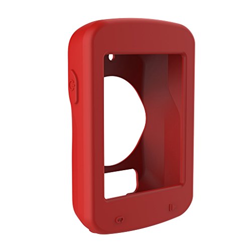 MiSha Funda Protectora de Silicona para Edge 820 GPS Cycling Computer（Rojo）