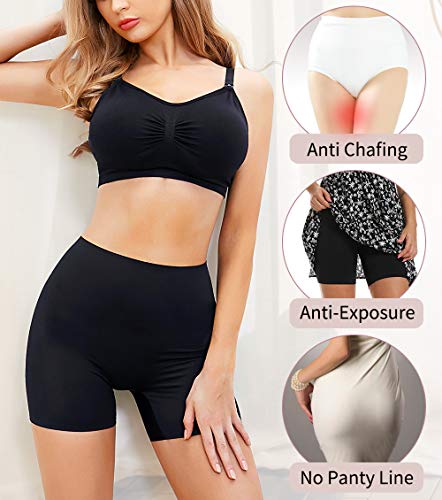 MISS MOLY Bragas Moldeadoras sin Costuras Mujer Pantalones Leggings Cortos Anti-Rozaduras de Seguridad Braguitas Pantalón Ropa Interior Lencería Slipshort Bóxer Ligero y Cómodo