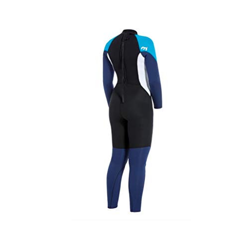 MISTRAL Wetsuit 3/2 GBS Full Suit Zapatillas de Deporte, Mujer, Azul-Blanco-Negro, Extra-Small