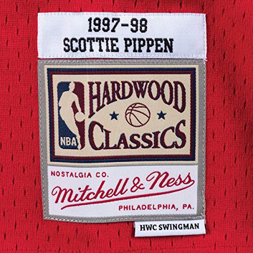 Mitchell & Ness NBA Swingman Jersey 2.0 Chicago Bulls (S. Rippen #33 - Red, XS)