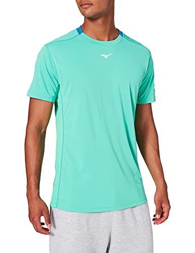 Mizuno Alpha Sun Protect Camiseta, Verde Menta, M para Hombre