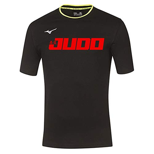 Mizuno Camiseta Judo Team Tee Negro, rojo, M