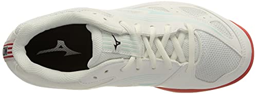 Mizuno Cyclone Speed 3 (W), Zapatillas Deportivas Mujer, White/Clearwater/Cayenne, 38.5 EU