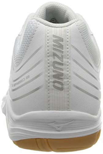 Mizuno Cyclone Speed 3, Zapatillas Hombre, White and Silver, 38.5 EU