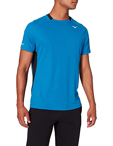 Mizuno Dryaeroflow Depósito, Azul Mykonos, L para Hombre