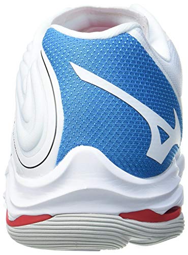 Mizuno Duel Sonic, Volleyball Shoe Unisex Adulto, White/Black/Diva Blue, 44.5 EU