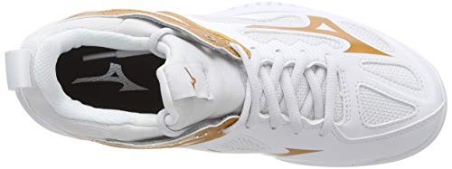 Mizuno Ghost Shadow, Zapatillas Deportivas para Interior Mujer, Blanco (Nimbus Cloud/10135c/Wht 52), 38 EU