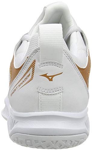 Mizuno Ghost Shadow, Zapatillas Deportivas para Interior Mujer, Blanco (Nimbus Cloud/10135c/Wht 52), 38 EU