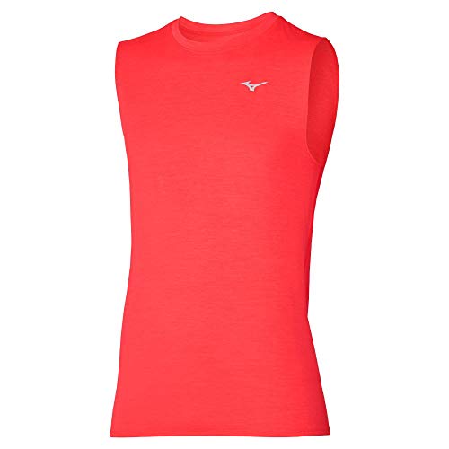 Mizuno Impulse Core Camiseta, Ignition Red, L para Hombre