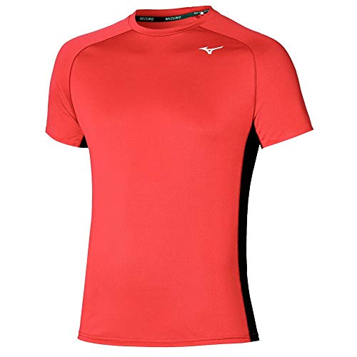 Mizuno Solarcut Camiseta, Ignition Red, M para Hombre