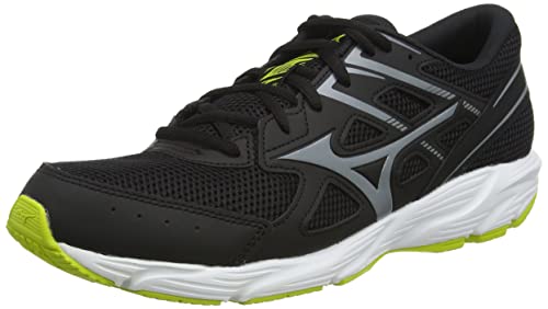 Mizuno Spark 6, Zapatillas de Running Hombre, Black/MetallicGray/EPrimrose, 41 EU