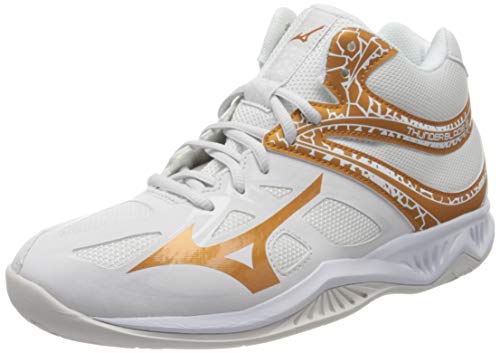 Mizuno Thunder Blade 2 Mid (W), Zapatillas de vóleibol Mujer, NimbusCloud/10135C/Wht, 45 EU