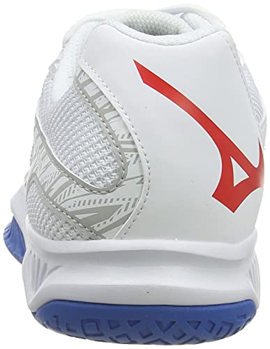 Mizuno Thunder Blade 3, Zapatillas Deportivas Unisex Adulto, White/Fred/FrenchBlue, 42.5 EU