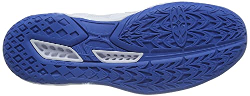 Mizuno Thunder Blade 3, Zapatillas Deportivas Unisex Adulto, White/Fred/FrenchBlue, 42.5 EU