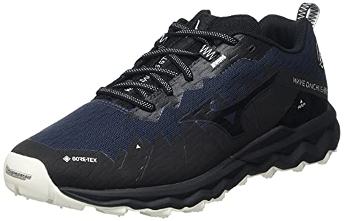 Mizuno Wave Daichi 6 GTX, Zapatillas para Carreras de montaa Hombre, Indiaink Pgold Negro, 39 EU