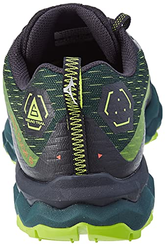 Mizuno Wave Daichi 6, Zapatillas de Trail Running Hombre, GreenGables/Limegreen/Obsidian, 44 EU