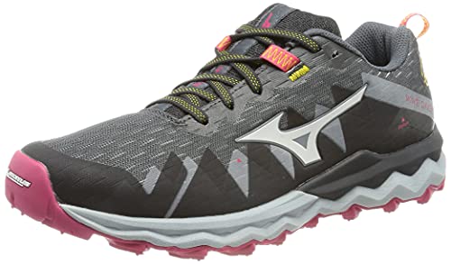 Mizuno Wave Daichi 6, Zapatillas de Trail Running Mujer, Turbulence/Antarctica/Obsidian, 38 EU