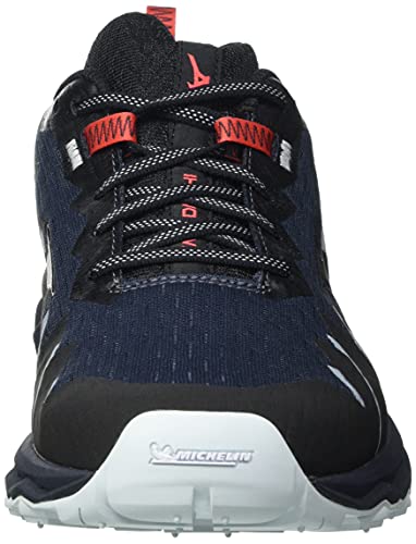 Mizuno Wave Daichi 6, Zapatillas para Carreras de montaa Hombre, Indiaink Blk Ignitionred, 39 EU