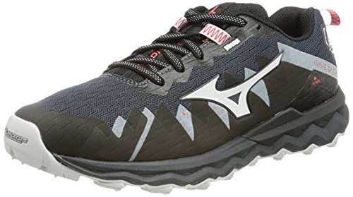 Mizuno Wave Daichi 6, Zapatillas para Carreras de montaa Mujer, Indiaink-Encendido Negro, 38 EU